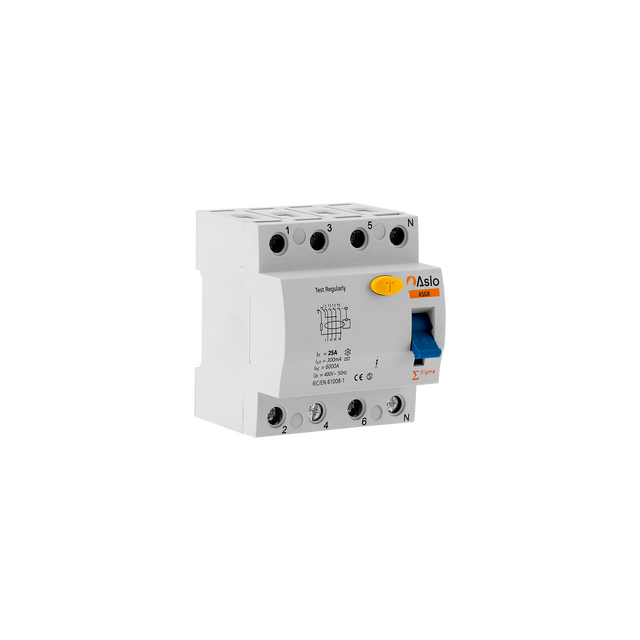 ASLO Fehlerstrom-Schutzschalter 4X63A 30Ma ASGR46330