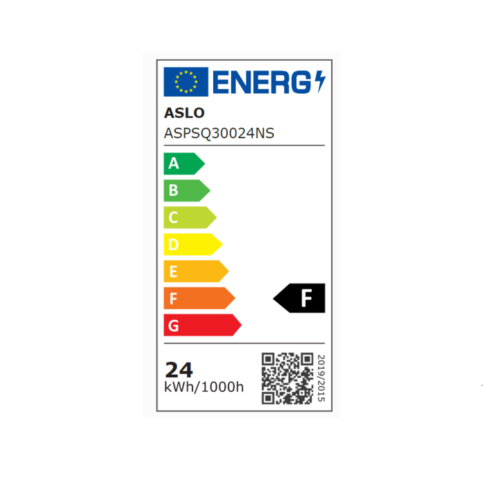 ASLO LED Deckenleuchte 24W 6000K LED Panel quadratisch 30x30cm Modern Kaltweiß