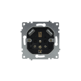 ASLO Schuko Steckdoseneinsatz 2P+E / 2 x USB Doppelte USB-Steckdose - 10 Stück - ASM202023 - 14,95€/Stk.
