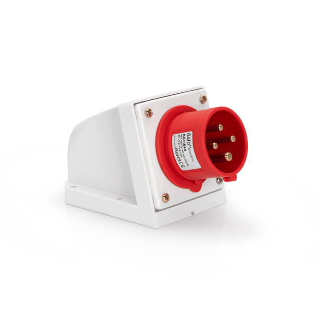 ASLO Wandsteckdose 16A 3P+E 400V 6H Ip44 ASTI514