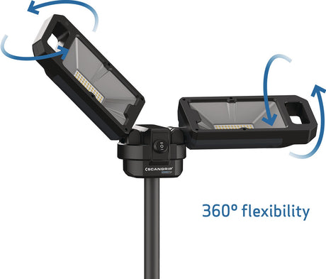 SCANGRIP LED-Strahler TOWER 5 CONNECT 45 W 2500-5000 lm IP30 mit Schnellfaltsystem