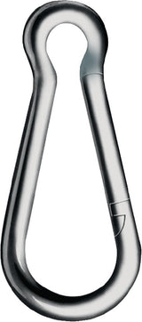 Kleinsorge Karabinerhaken DIN 5299 Form C 50 mm, 5 mm Draht, 100 kg Tragkraft, galvanisch verzinkt