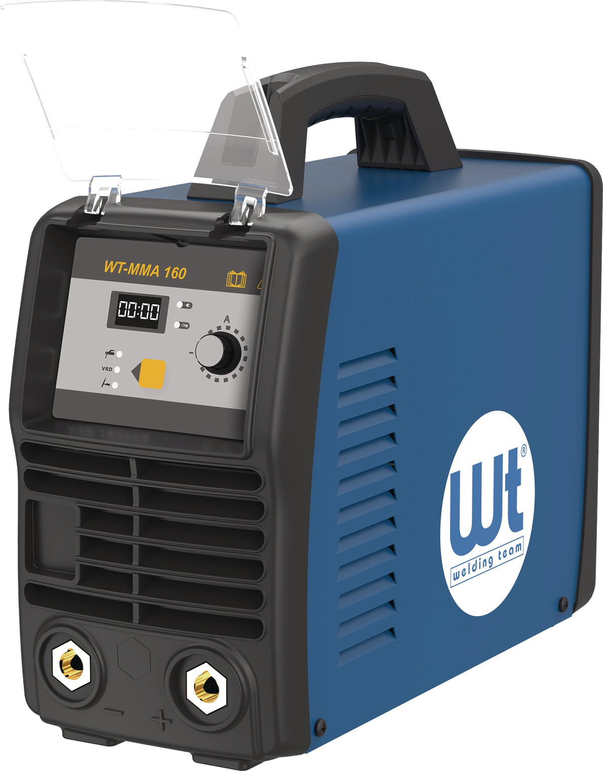 WELDING TEAM Elektrodenschweißgerät WT-MMA 160 mit Zubehör, Inverter, 10-160 A, PFC, digitales Display