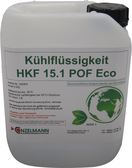 CONZELMANN Kühlmittel HKF 15.1 POF ECO 5kg Kanister Frostschutz bis -15°C
