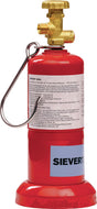 SIEVERT Propangasflasche 425g mit G 3/8" LH Anschluss – Kleinstflasche mit Standfuß & Aufhängehaken