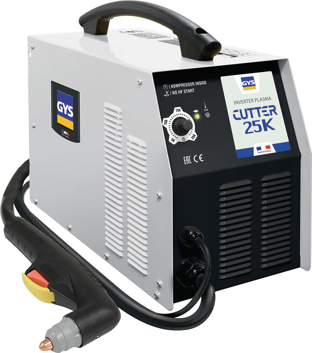 GYS Plasmaschneidinverter Cutter 25 K mit integriertem Kompressor und Zubehör