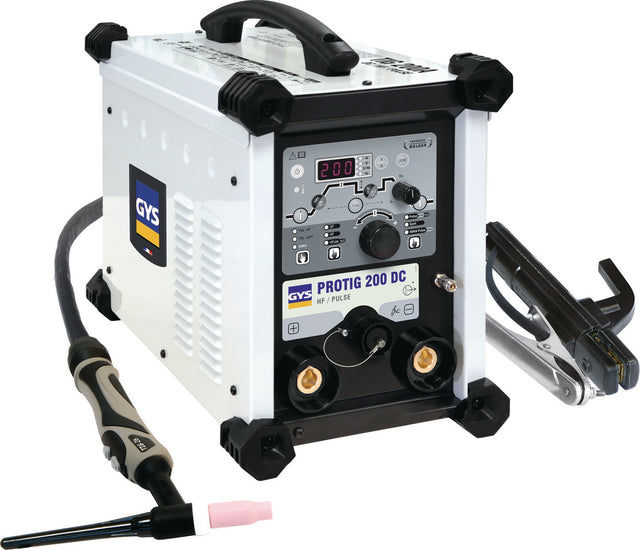GYS PROTIG 200 DC HF TIG-Schweißanlage 5-200 A gasgekühlt mit Zubehör