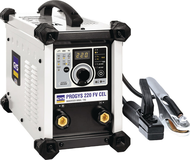 GYS PROGYS 220 FV CEL Elektrodenschweißgerät mit Zubehör 10-220A Inverter