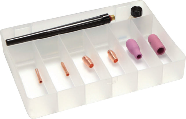 A.BINZEL TIG-Zubehör-Set 10-teilig in Kunststoffbox WE 2,4 mm für ABITIG 17/18/26