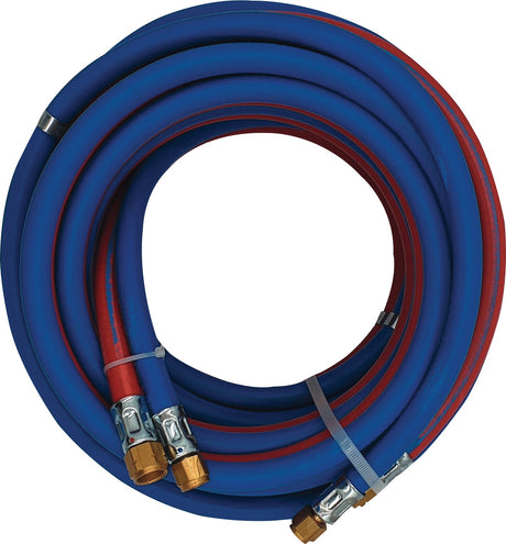 Conzelmann Autogenzwillingsschlauch 5m ID 6/9mm Wandst. 5/3,5mm blau/rot