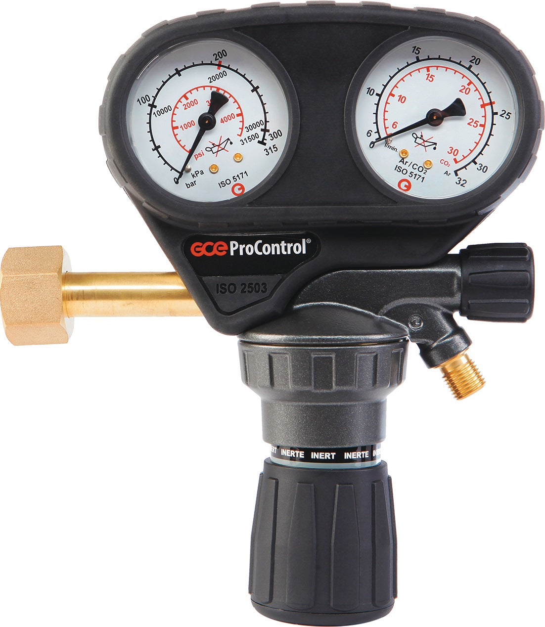 GCE ProControl Argon/CO₂ Flaschendruckminderer 200 bar 1-stufig 30 l/min