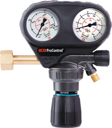 GCE ProControl Flaschendruckminderer Sauerstoff 200 bar 1-stufig mit Absperrventil