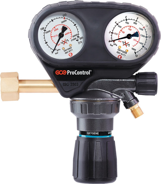 GCE ProControl Flaschendruckminderer Sauerstoff 200 bar 1-stufig mit Absperrventil
