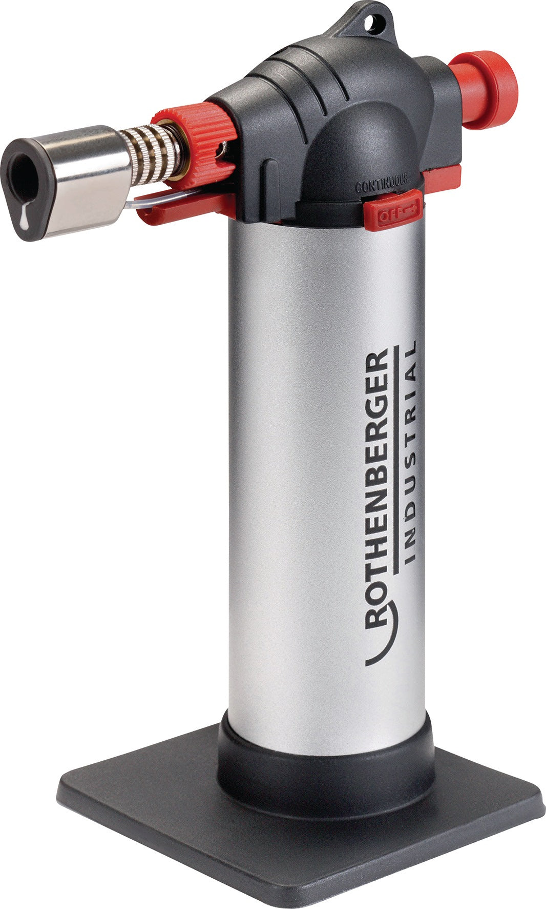 ROTHENBERGER INDUSTRIAL Lötlampe Crème Brûlée mit Piezozündung – Gourmetbrenner für Flambieren, Karamellisieren & Gratinieren