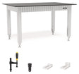 SIEGMUND Schweiß- & Spanntisch L1500xB1000xH800mm mit höhenverstellbarem Gestell