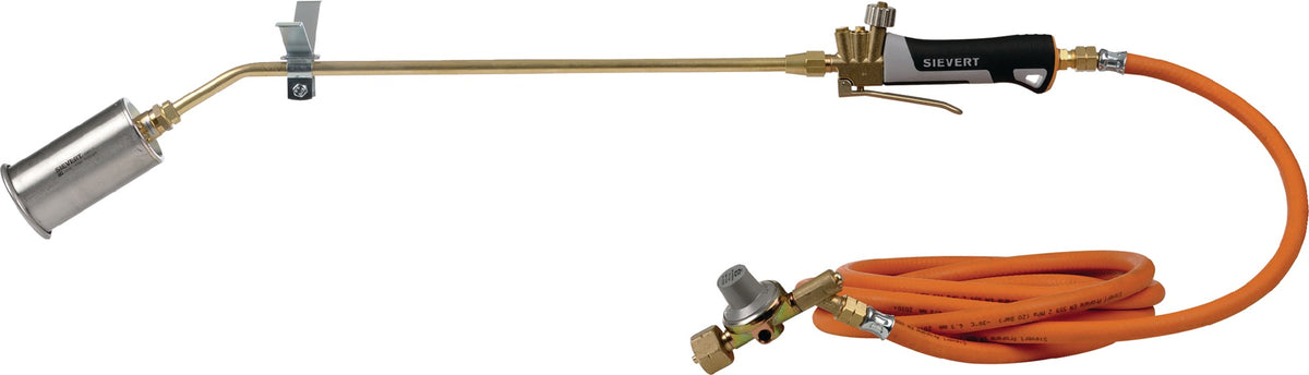 Sievert Propananwärmbrennerset Pro 88 HBS 3460-60/850 mm mit Druckminderer, manuelle Zündung, 5 m Schlauch