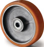 TECWERK Ersatzrad 125 mm Polyurethan/Guss mit Kugellager, 700 kg Tragkraft