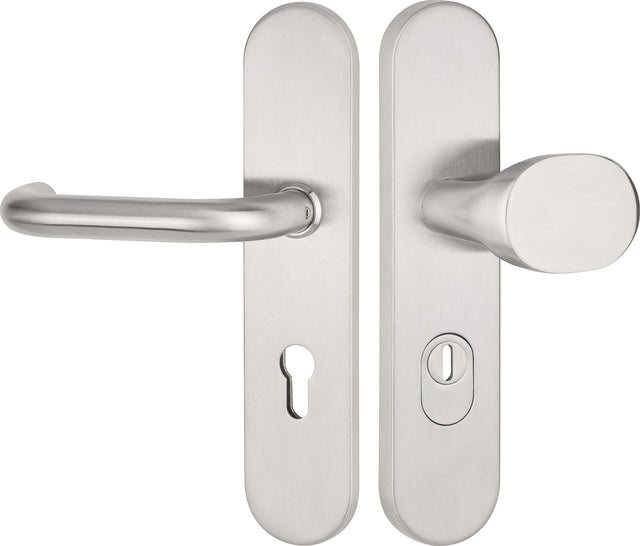 TECWERK Schutzgarnitur NW-101-1 Edelstahl 72 mm für Türstärken 36-53 mm