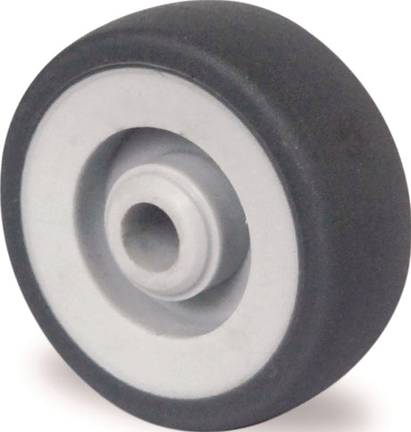 TECWERK Ersatzrad 50 mm TPE grau mit Gleitlager, 50 kg Tragfähigkeit
