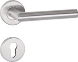 TECWERK Rosettengarnitur NW-401-1 Edelstahl U-Form PZ DIN L/R – fest/drehbar, Profilstift