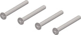 TECWERK Befestigungs-Set NW-400-10 für Türbeschläge, 47-56 mm Türstärke, 4x M4x60 mm