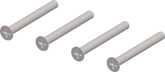 TECWERK Befestigungs-Set NW-400-10 für Türbeschläge, 47-56 mm Türstärke, 4x M4x60 mm