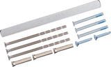 TECWERK Befestigungs-Set NW-400-10 für Türbeschläge, 47-56 mm Türstärke, 4x M4x60 mm