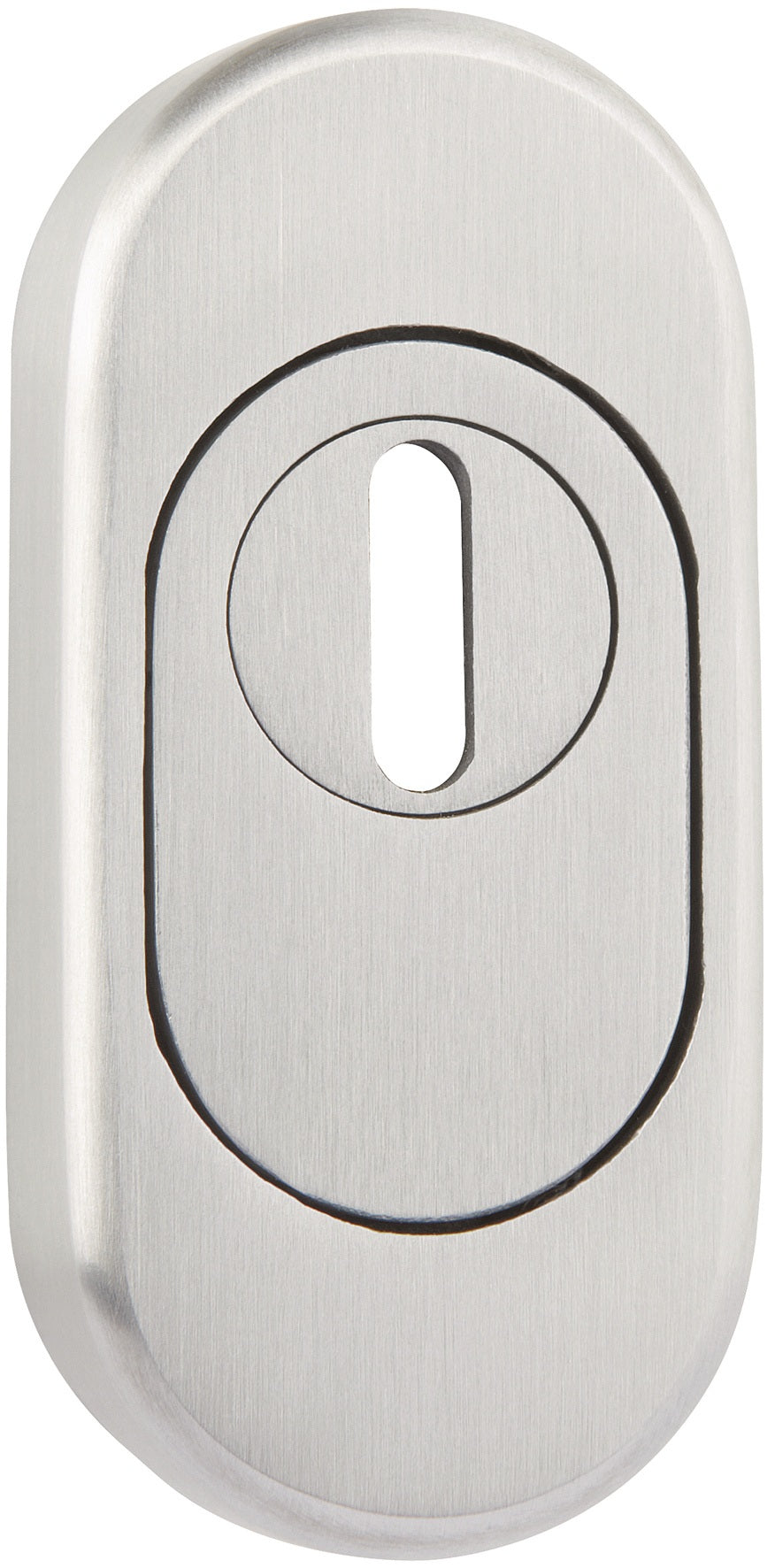 TECWERK Schutzrosette NW-130-2 aus Edelstahl mit Kernziehschutz und PZ-Lochung