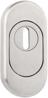 TECWERK Schutzrosette NW-130-2 aus Edelstahl mit Kernziehschutz und PZ-Lochung