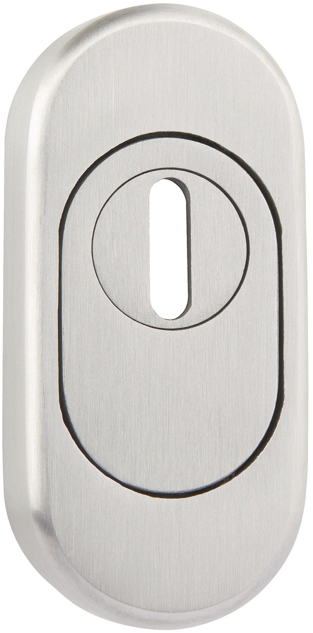 TECWERK Schutzrosette NW-130-2 aus Edelstahl mit Kernziehschutz und PZ-Lochung