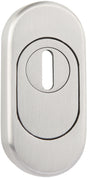 TECWERK Schutzrosette NW-130-2 aus Edelstahl mit Kernziehschutz und PZ-Lochung