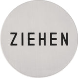 TECWERK Hinweiszeichen NW-4500-1 WC Edelstahl selbstklebend 76 mm