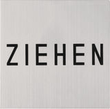 TECWERK Hinweiszeichen NW-4500-1 WC Edelstahl selbstklebend 76 mm