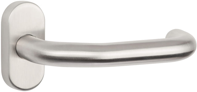 TECWERK Profiltürdrückerlochteil NW-500-1 Edelstahl U-Form 8 mm gekröpft