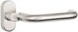 TECWERK Profiltürdrückerlochteil NW-500-1 Edelstahl U-Form 8 mm gekröpft