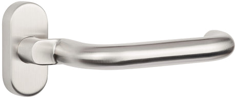 TECWERK Profiltürdrückerlochteil NW-500-1 Edelstahl U-Form 8 mm gekröpft