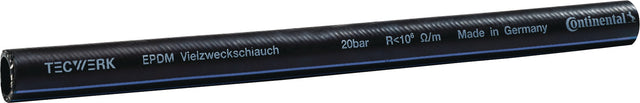 TECWERK EPDM Industrie- und Vielzweckschlauch 40 m, ID 13 mm, AD 20 mm, Made in Germany
