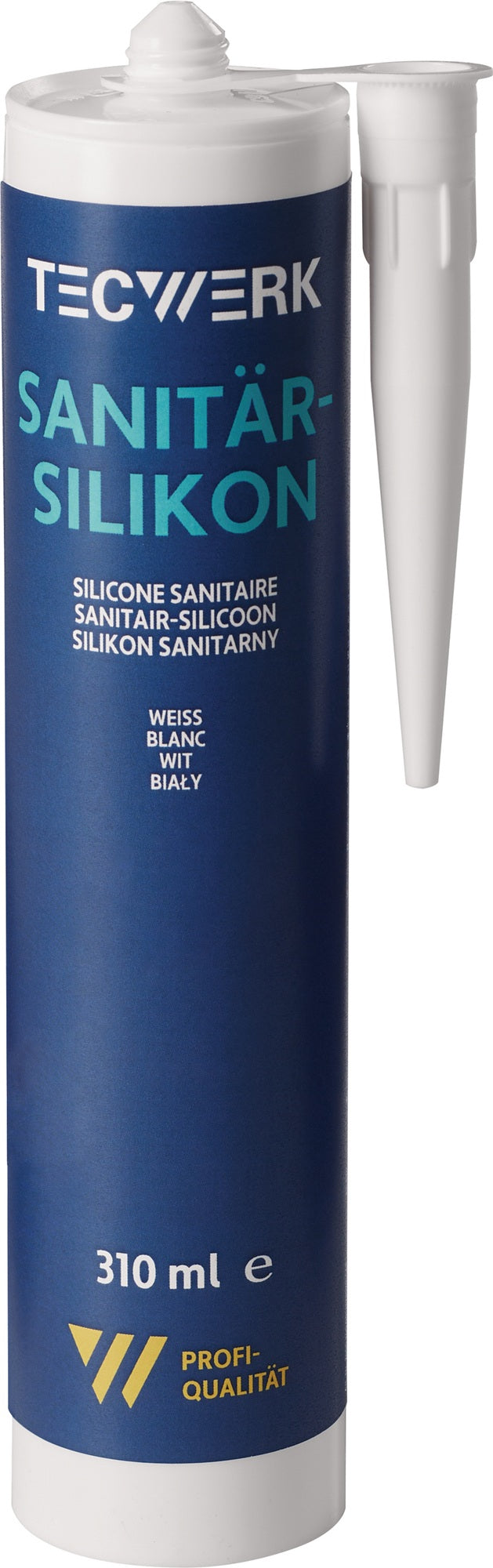 TECWERK Sanitärsilikon transparent 310 ml Kartusche – 15 Stück