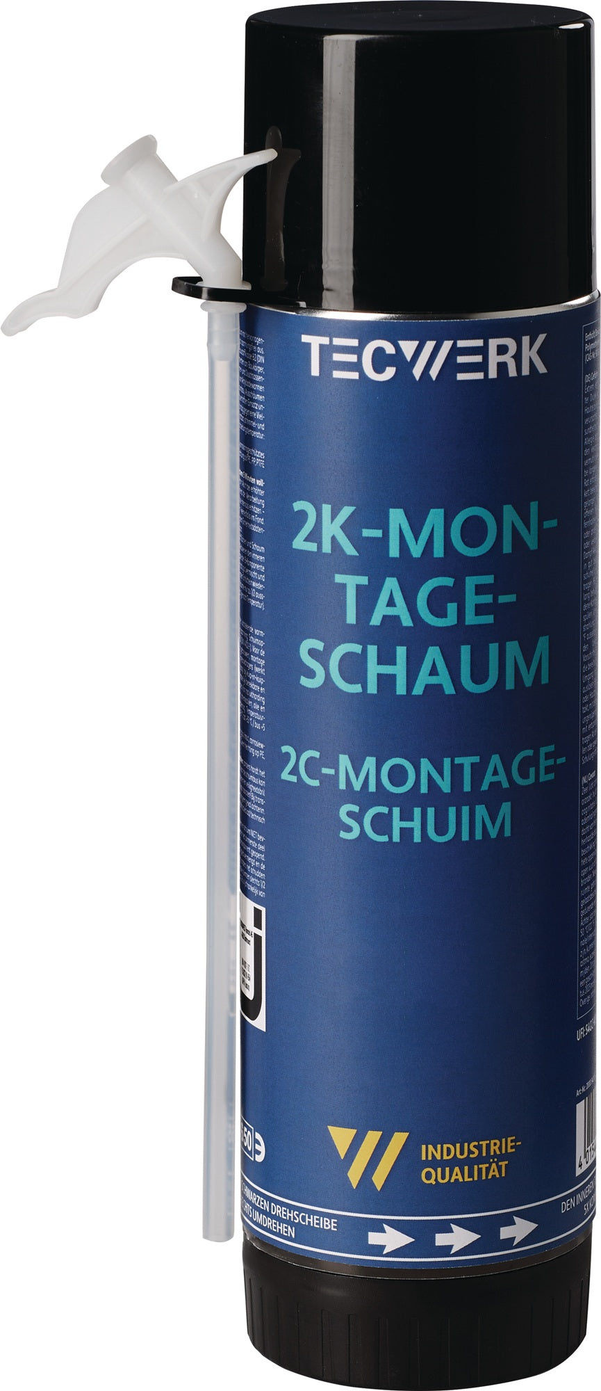 TECWERK 2K-Montageschaum 400 ml B2 hellgrün mit Einweghandschuhen