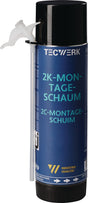 TECWERK 2K-Montageschaum 400 ml B2 hellgrün mit Einweghandschuhen