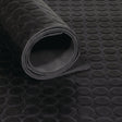 TECWERK Gummiflachnoppenmatte 1,2m x 10m x 3mm schwarz NR/SBR ohne Gewebeeinlage