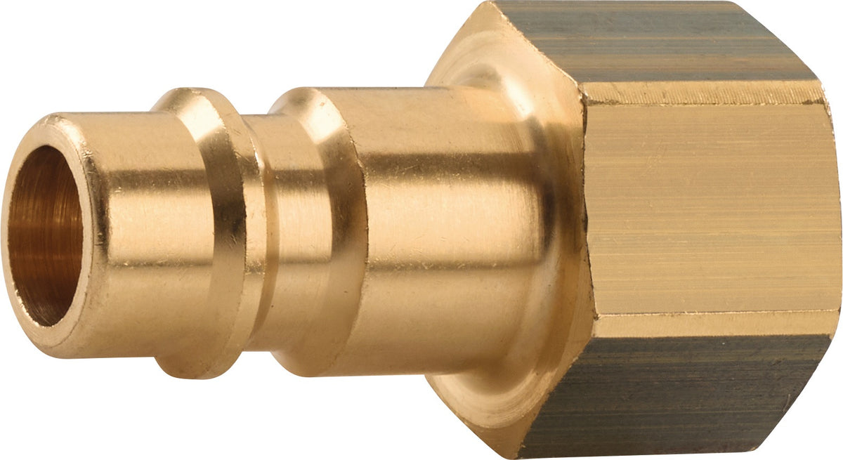 TECWERK Stecknippel Messing blank Stecker DN 7,2 IG G 1/4 Zoll