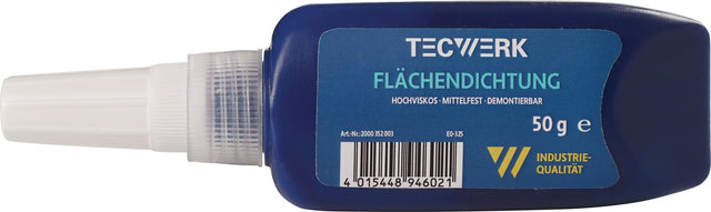 TECWERK Flächendichtung rot 50g Tube – Hochviskose Dichtmasse für Gewinde bis M80