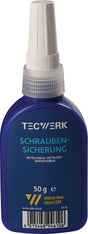 TECWERK Schraubensicherung 50 g mittelfest blau