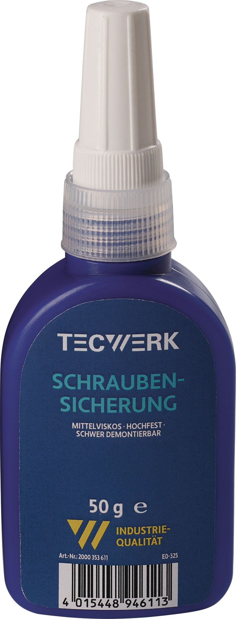 TECWERK Schraubensicherung 50 g hochfest mittelviskos grün Flasche – 10 Stück