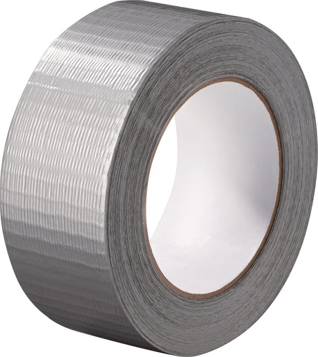 TECWERK Gewebeband silber 50 m x 48 mm – PE-beschichtet, reißfest, wasserundurchlässig