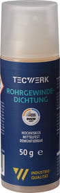 TECWERK Rohrgewindedichtung mittelfest hochviskos gelb 50 g Pumpdosierer – 20 Stk.