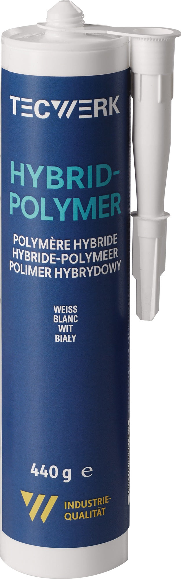 1K-Hybrid-Polymer Kleber weiß 440g Kartusche TECWERK – MS-Polymer, elastisch & witterungsbeständig