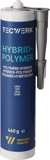 1K-Hybrid-Polymer Kleber weiß 440g Kartusche TECWERK – MS-Polymer, elastisch & witterungsbeständig