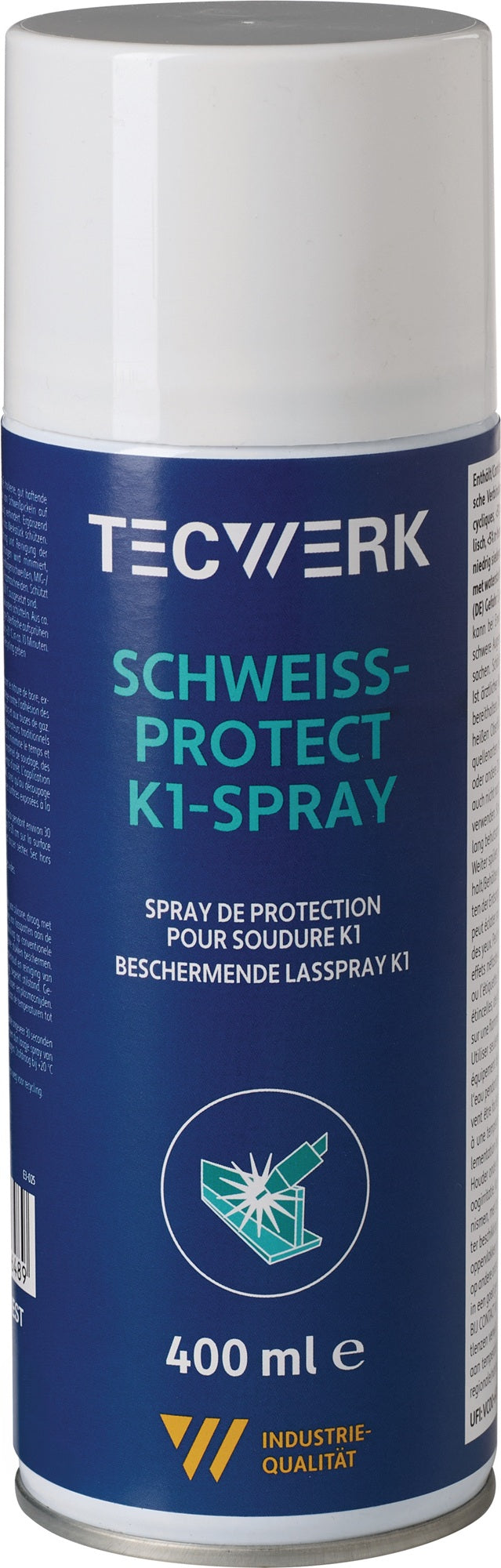 TECWERK Schweißprotect K1 Spray 400 ml – Silikonfreie Langzeitbeschichtung für Schweißgeräte, 12er-Pack